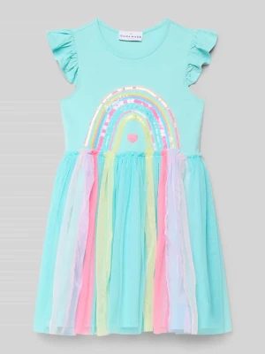 sukienka z cekinami i haftem DANAMADE