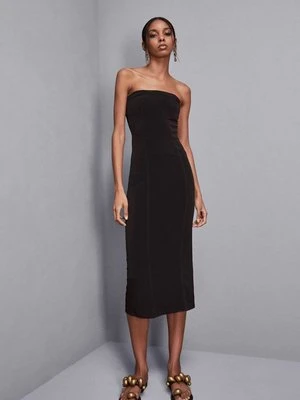 Sukienka z dekoltem bandeau "ESSENTIAL" PATRIZIA PEPE