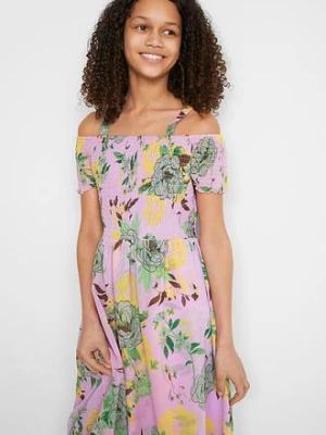 Sukienka z dekoltem carmen bonprix