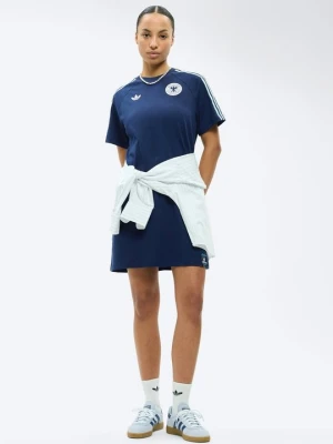 Sukienka z dżerseju adidas Originals błękit królewski