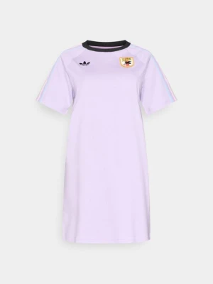 Sukienka z dżerseju adidas Originals fioletowy