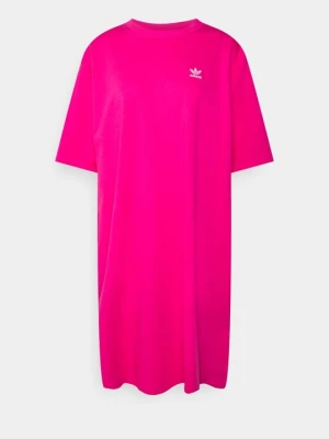 Sukienka z dżerseju adidas Originals różowy