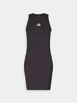 Sukienka z dżerseju Adidas czarny