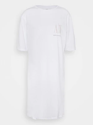 Sukienka z dżerseju Armani Exchange biały