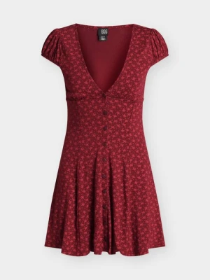 Sukienka z dżerseju BDG Urban Outfitters czerwony