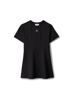 Sukienka z dżerseju Calvin Klein Jeans czarny