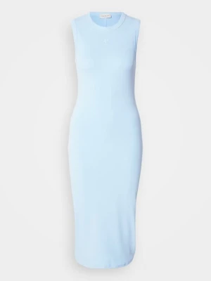 Sukienka z dżerseju Calvin Klein Jeans jasnoniebieski