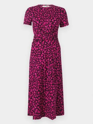 Sukienka z dżerseju Diane Von Furstenberg fioletowy