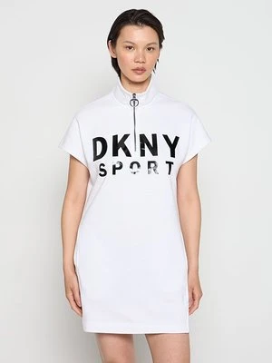 Sukienka z dżerseju DKNY biały