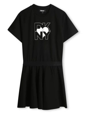 Sukienka z dżerseju DKNY czarny