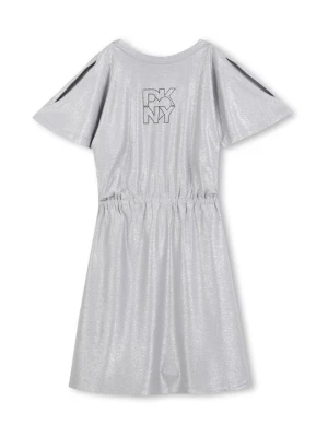 Sukienka z dżerseju DKNY srebrny
