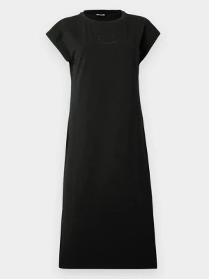 Sukienka z dżerseju EA7 Emporio Armani czarny