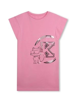 Sukienka z dżerseju KARL LAGERFELD KIDS