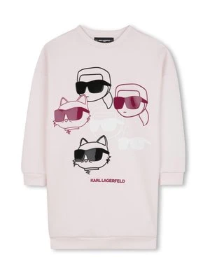 Sukienka z dżerseju KARL LAGERFELD KIDS