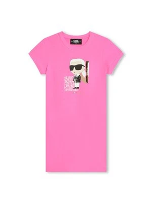 Sukienka z dżerseju KARL LAGERFELD KIDS
