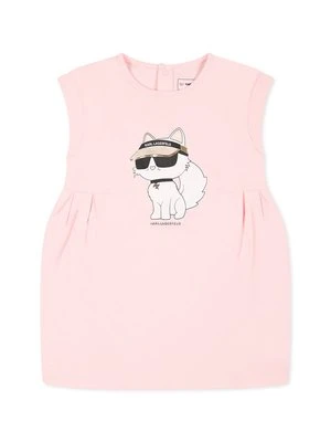 Sukienka z dżerseju KARL LAGERFELD KIDS