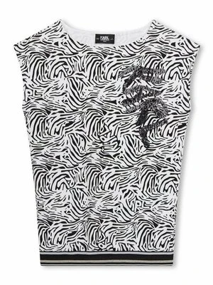 Sukienka z dżerseju KARL LAGERFELD KIDS