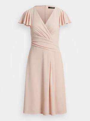 Sukienka z dżerseju Lauren Ralph Lauren różowy
