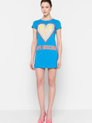 Sukienka z dżerseju LOVE MOSCHINO