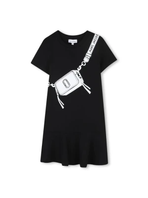 Sukienka z dżerseju MARC JACOBS KIDS czarny