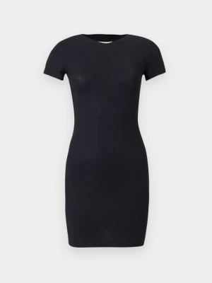 Sukienka z dżerseju MM6 Maison Margiela czarny