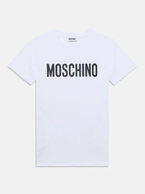 Sukienka z dżerseju MOSCHINO biały