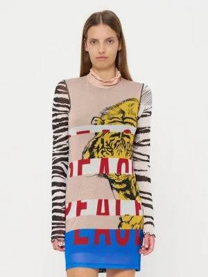 Sukienka z dżerseju MOSCHINO czarny