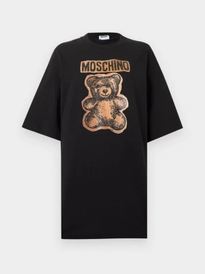 Sukienka z dżerseju MOSCHINO czarny