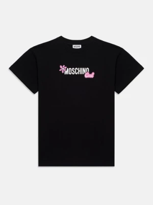 Sukienka z dżerseju MOSCHINO czarny