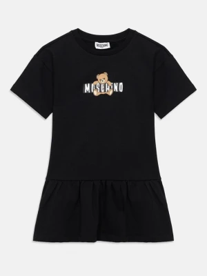 Sukienka z dżerseju MOSCHINO czarny