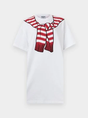Sukienka z dżerseju MOSCHINO mleczny