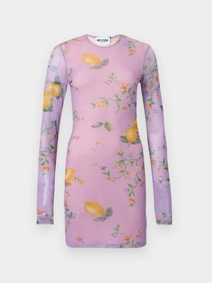 Sukienka z dżerseju MOSCHINO liliowy