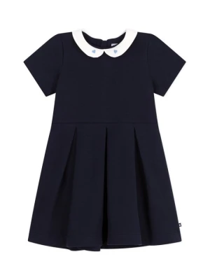 Sukienka z dżerseju Petit Bateau granatowy
