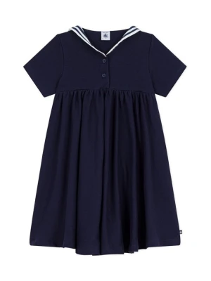 Sukienka z dżerseju Petit Bateau granatowy