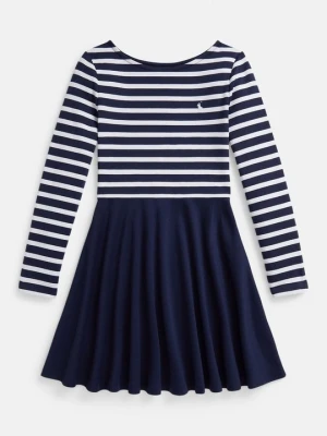 Sukienka z dżerseju Polo Ralph Lauren granatowy