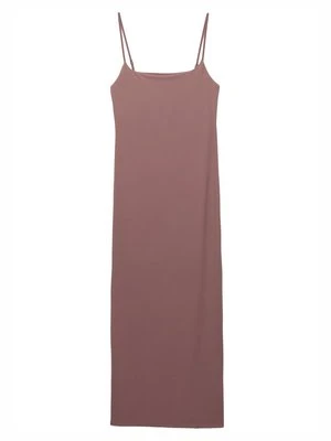 Sukienka z dżerseju PULL&BEAR jasnoróżowy