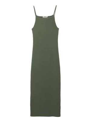 Sukienka z dżerseju PULL&BEAR khaki