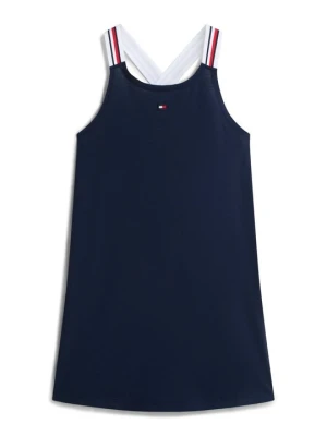 Sukienka z dżerseju Tommy Hilfiger granatowy