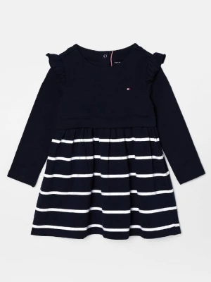 Sukienka z dżerseju Tommy Hilfiger granatowy