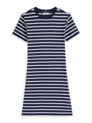 Sukienka z dżerseju Tommy Hilfiger jasnoniebieski