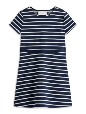 Sukienka z dżerseju Tommy Hilfiger niebieski