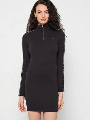 Sukienka z dżerseju Tommy Jeans czarny