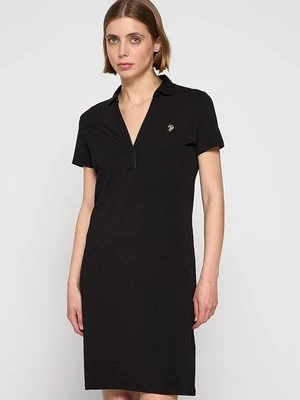 Sukienka z dżerseju U.S. POLO ASSN. czarny