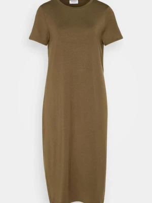 Sukienka z dżerseju Vero Moda khaki