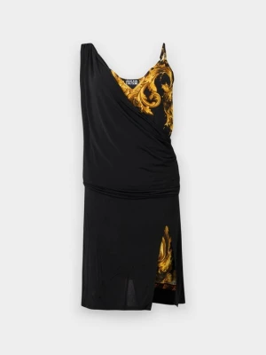 Sukienka z dżerseju Versace Jeans Couture czarny