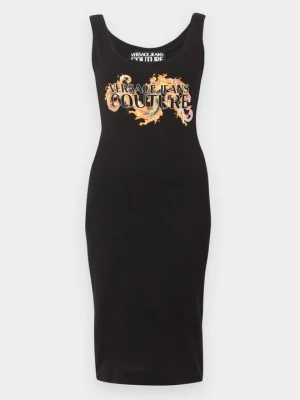 Sukienka z dżerseju Versace Jeans Couture czarny