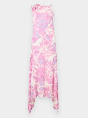 Sukienka z dżerseju Versace Jeans Couture różowy