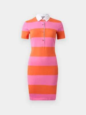 Sukienka z dżerseju Versace Jeans Couture różowy