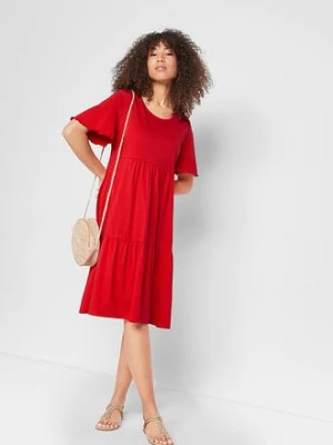 Sukienka z dżerseju z czystej bawełny bonprix