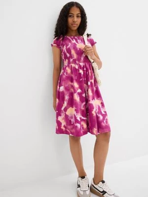 Sukienka z dżerseju z elastycznego materiału z bawełną organiczną bonprix